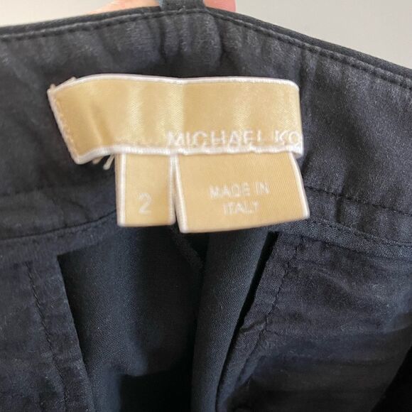 Michael Kors Dark Slate Gray 100% Cotton Pants | SZ 2 - Picture 4 of 11